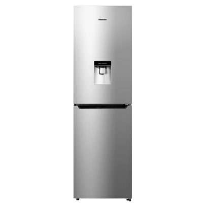 Hisense RB335N4WG1 55cm Frost Free Fridge Freezer  With Non-Plumbed Water Dipenser in Silver